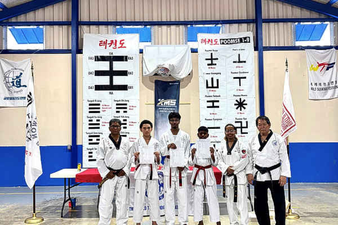 St. Maarten has 3 new Taekwondo Black Belts